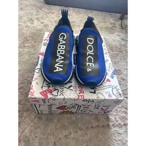 Dolce & Gabbana Men’s Blue Slip-On Sneakers